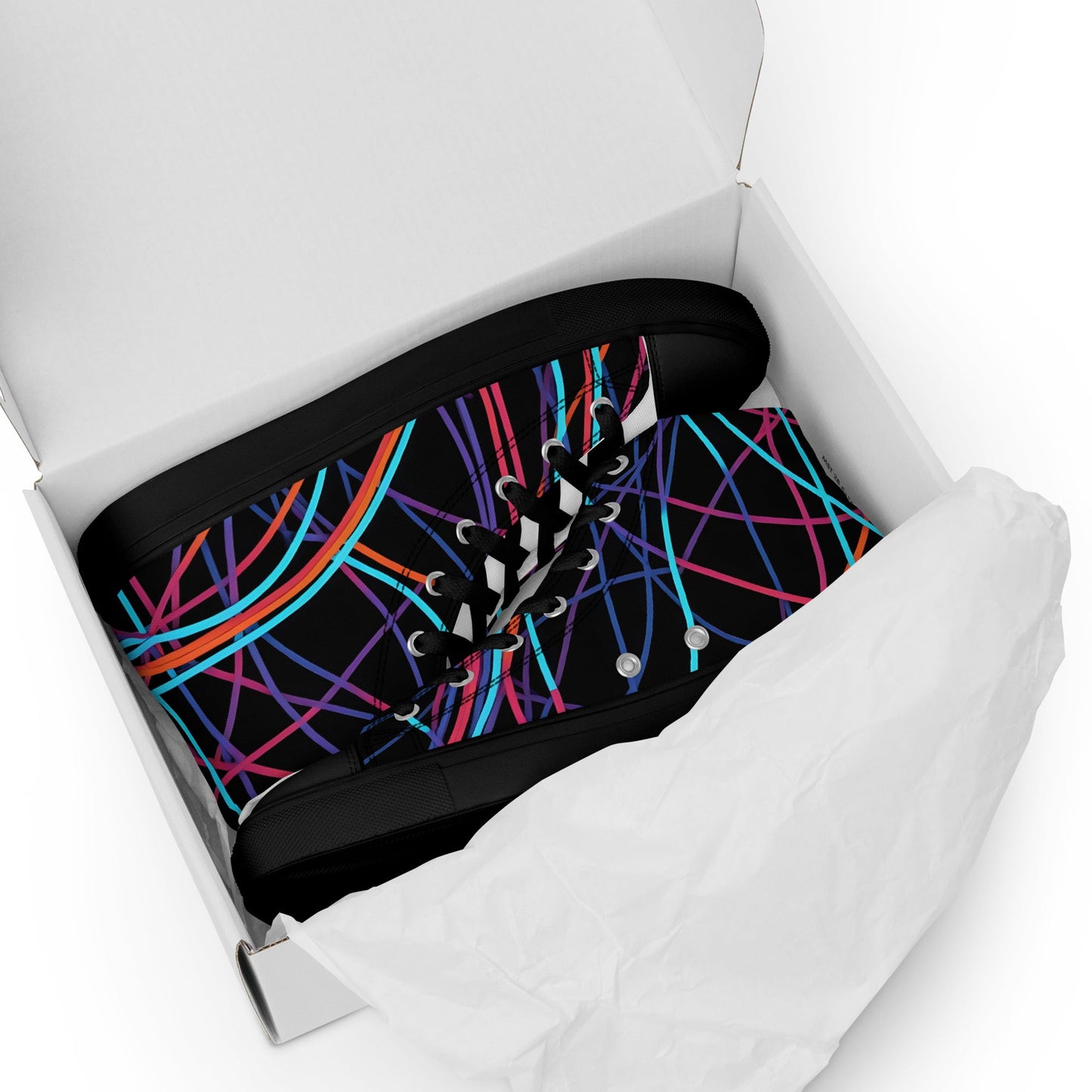 Women’s Day Off Mood high top canvas shoes - Pattern - Day Off Mood