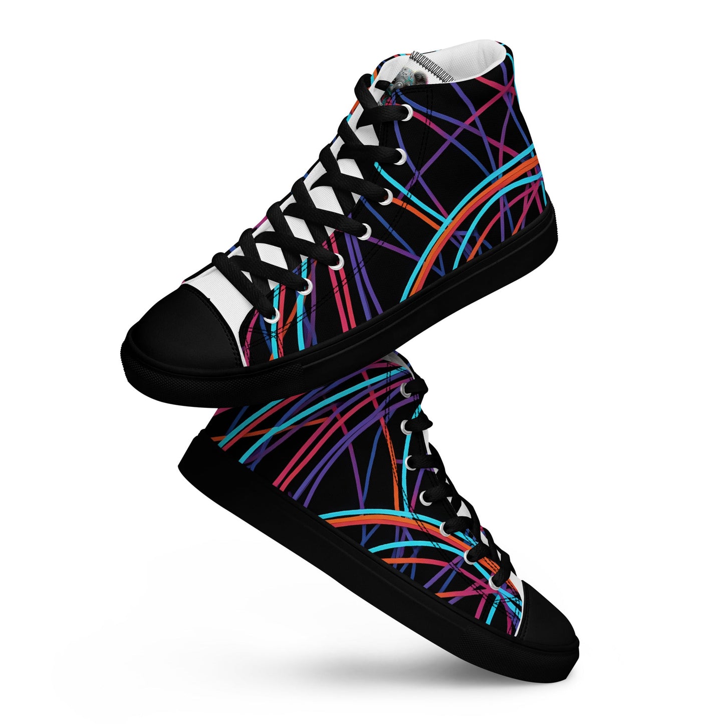 Women’s Day Off Mood high top canvas shoes - Pattern - Day Off Mood