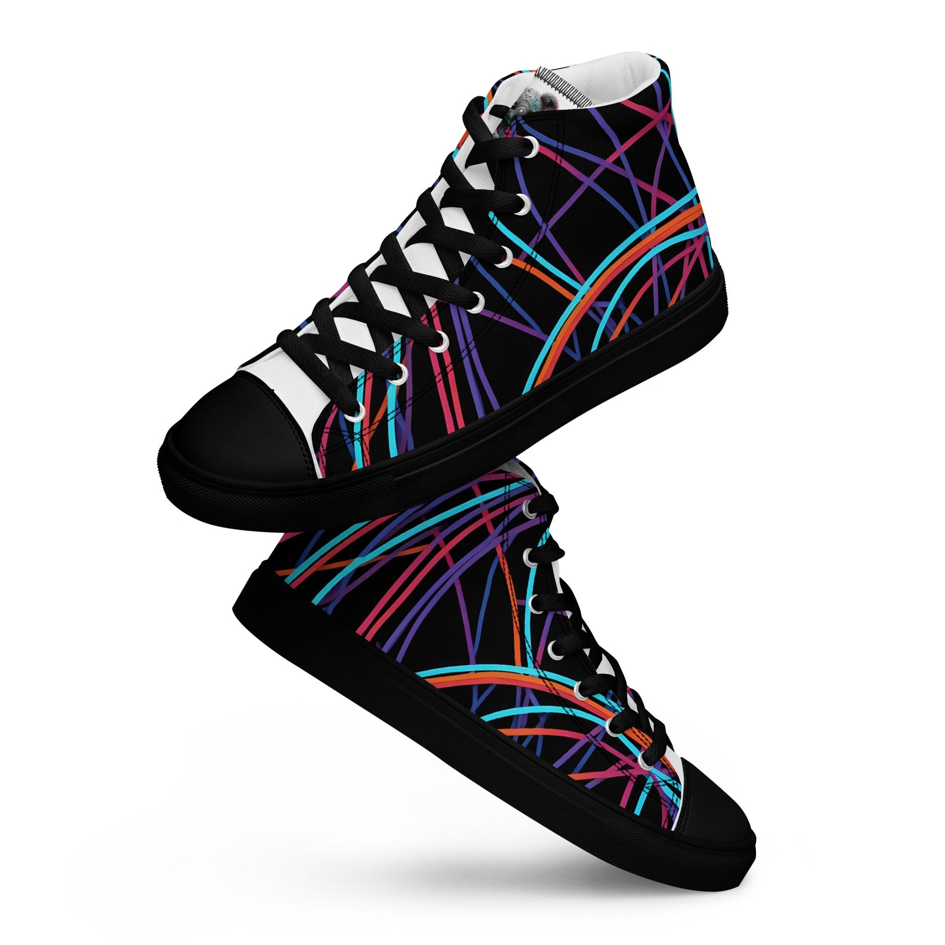 Women’s Day Off Mood high top canvas shoes - Pattern - Day Off Mood