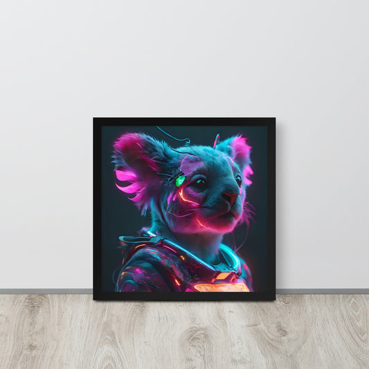 Koala Electric Neon Wall art Frame - Day Off Mood