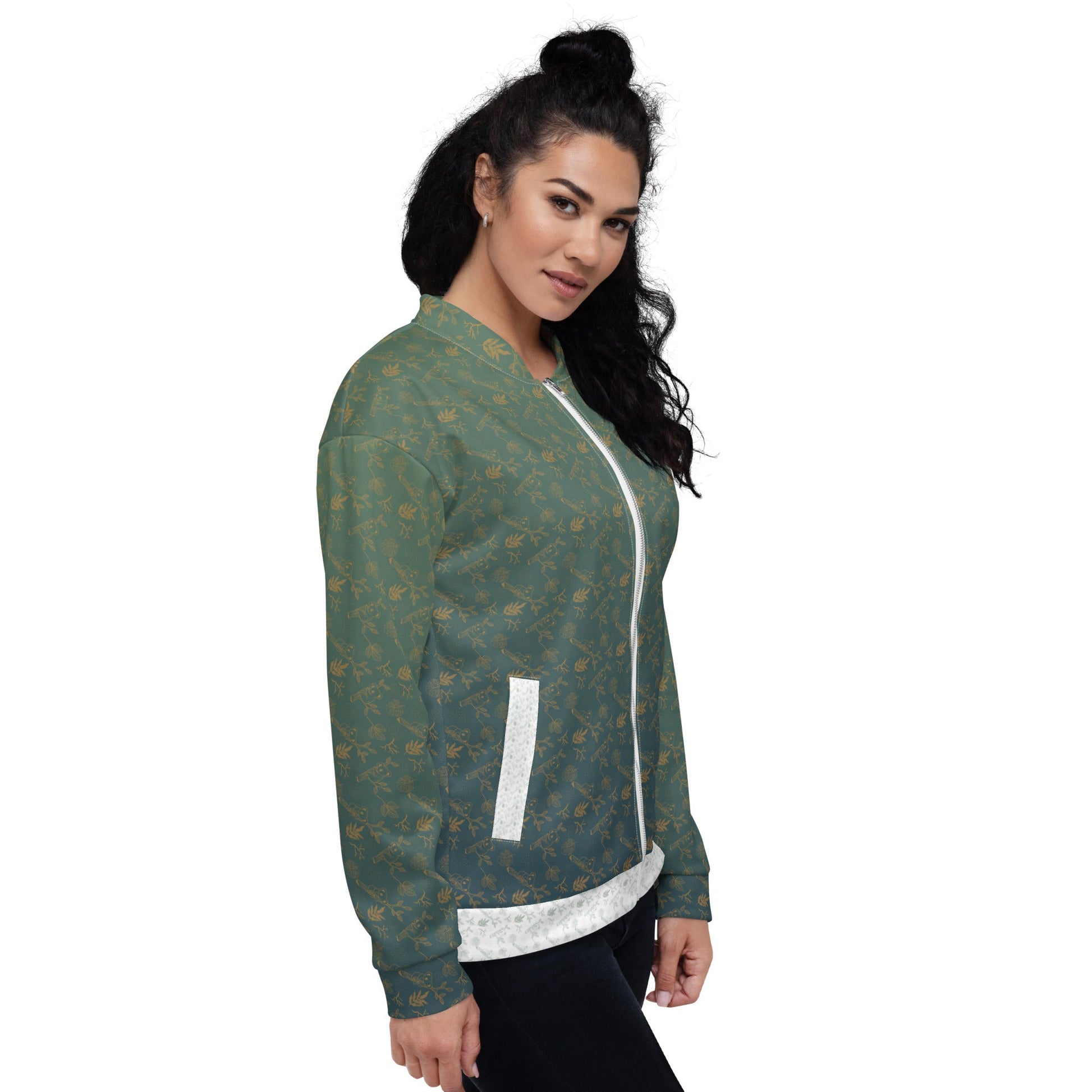 Unisex Bomber Jacket DOM Pattern - Day Off Mood